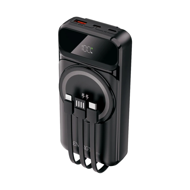 پاوربانک برند ایکس انرژی مدل X-827M 22.5W ظرفیت 20000 میلی آمپر ساعت